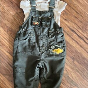 Safari Adventure Kids Overalls - Green